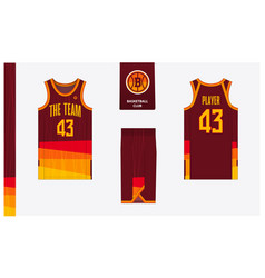 Basketball Uniform Mockup Template Design