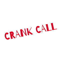 Crank Call Rubber Stamp