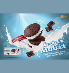 Ice Cream Sandwich Cookie Ads