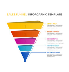 Sales Funnel Diagram Infographic Template