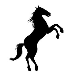 Silhouette Rearing Horse