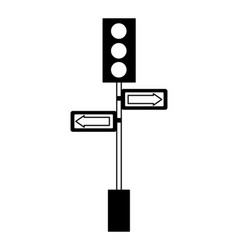 Traffic Lights Pole Arrows Signal