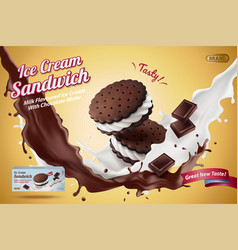 Ice Cream Sandwich Cookie Ads