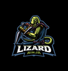 Lizard Ninja Mascot Logo Design