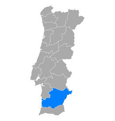 Map Beja In Portugal