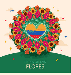 Colombian Feria De Las Flores Celebration Isolated