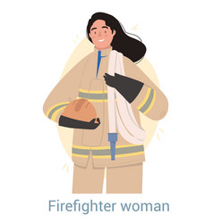 Firefighter Woman Concept