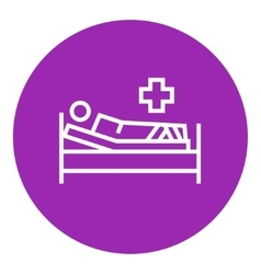 Patient line icon Royalty Free Vector Image - VectorStock