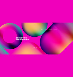 Round Shapes And Circles With Liquid Gradients