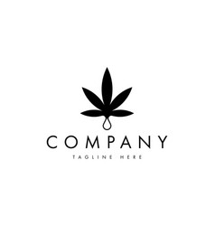 Cannabis Oil Drop Cbd Logo Design