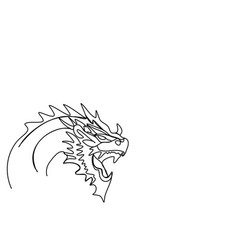 Dragon One Line Drawing