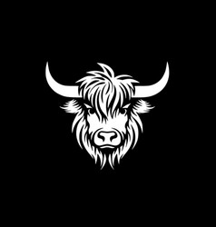 Highland Cow - Black And White