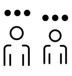 Points Overhead In People Icon Outline Style