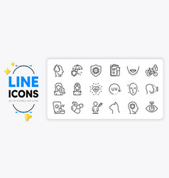 Psychology Sunscreen And Capsule Pill Line Icons