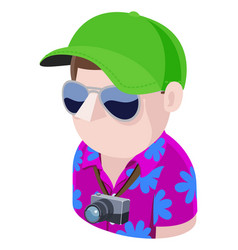 Tourist Man Avatar People Icon