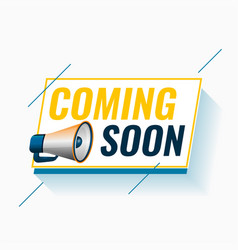 Coming Soon Web Page Template With Megaphone