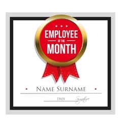 Employee Of The Month Certificate Template