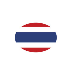 Thailand Flag Oval Circle