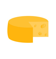 Hard Cheese Head With Cut Piece Swiss Cheese