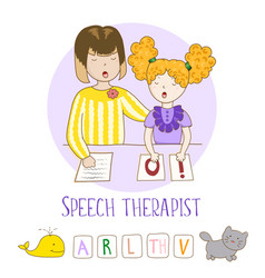 Speech Therapy Concept Friendly