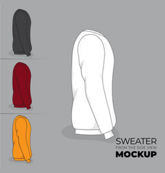 Sweater Mockup Design With Side View Concept