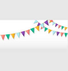 Triangle Flag Garland For Birthday Party Banner