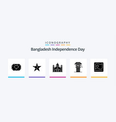 Bangladesh Independence Day Glyph 5 Icon Pack