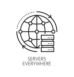 Cdn Servers Content Delivery Network Icon