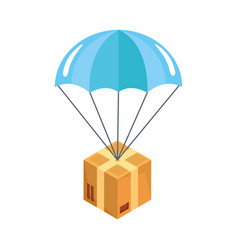 Delivery Box In Parachute