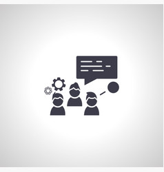 People In Business Process Conversation Icon