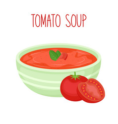 Tomato Cream Soup In Bowl