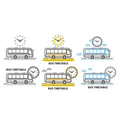 Bus Timetable Travel Schedule Time City Transport