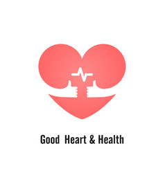 Heart Sign And Hands Icongood Amp Health