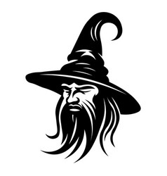 Wizard Black Icon On White Background