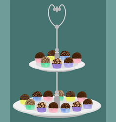 Brigadeiro Chocolate Balls Bobon On Plate