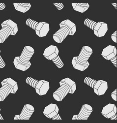 Industrial Seamless Pattern With Bolt