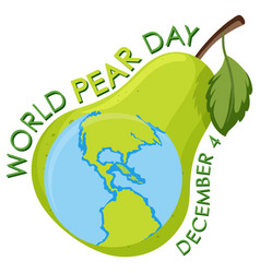 World Pear Day Poster Design