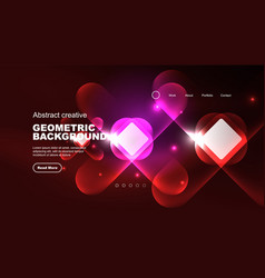 Abstract Background Landing Page Geometric Shape