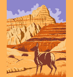 Badlands National Park In South Dakota Wpa Poster