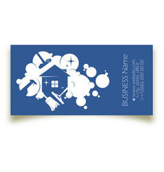 Blue Water Bubbles And Tool Business Card For