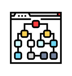 Sitemap Seo Color Icon