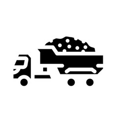 Potato Truck Glyph Icon