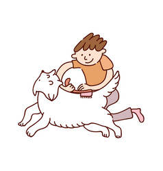 Boy And Dog