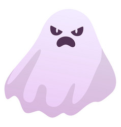 Evil Ghost Cartoon Character Scary Spirit Icon