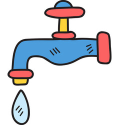 Hand Drawn Water Tap