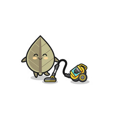 Cute Dried Leaf Holding Vacuum Cleaner