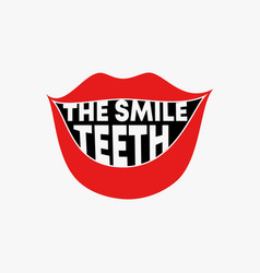 Letter Or Word The Smile Teeth Mouth Tooth