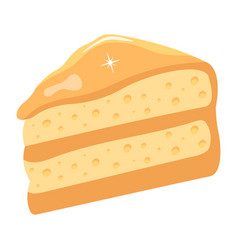 Premium Flat Icon Design Of Sponge Cake