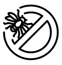 No Mosquito Icon Outline Insect Net