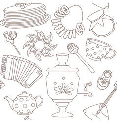 Seamless Pattern For The Holiday Shrovetide